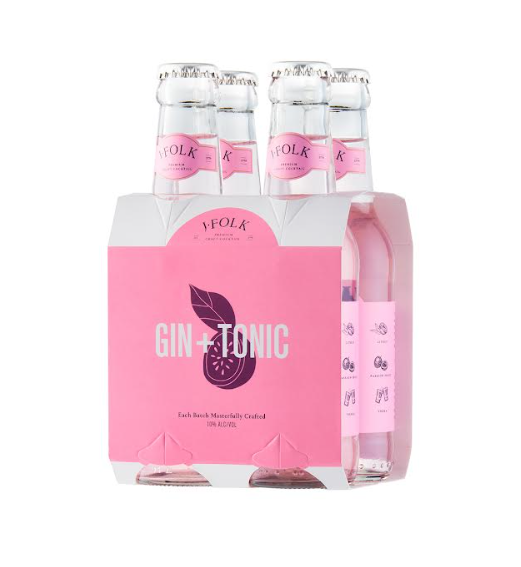 J. Folk Gin and Tonic in a Can 4 pack Kosher Wine Direct