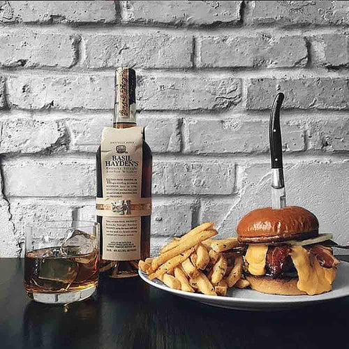 Basil Hayden's Kentucky Bourbon Whiskey in a Restaurant