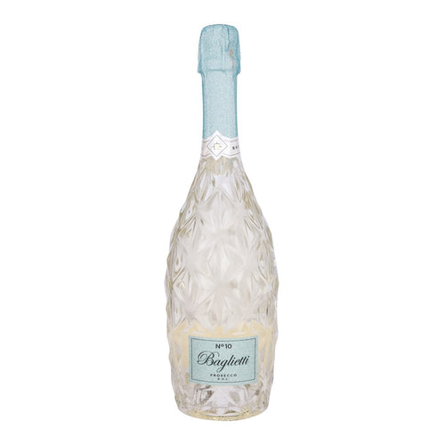 Baglietti Prosecco DOC No 10 kosher sparkling wine 750ml cut-glass bottle
