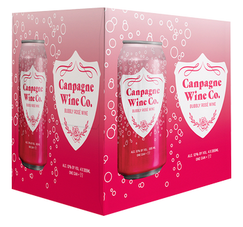Canpagne Rose 4 Pack Cans