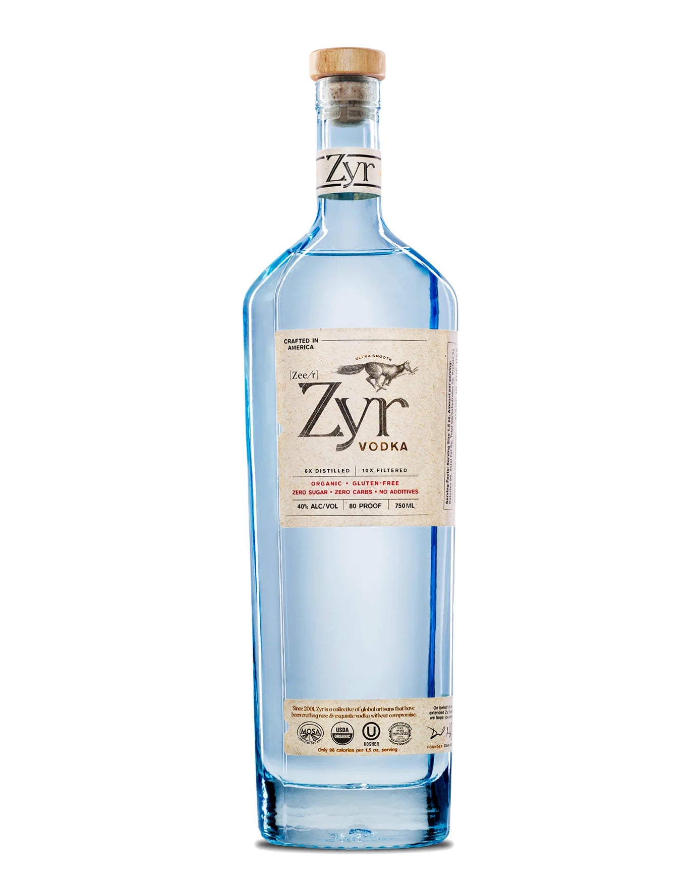 ZYR Vodka (750ml) Customer Service Guranteed