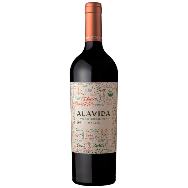Alavida Organic Kosher Malbec 750ml bottle