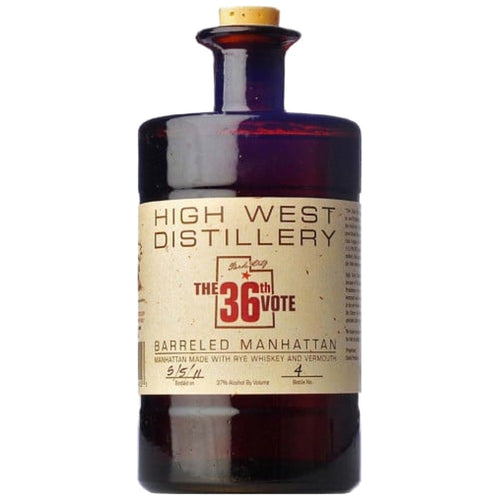 High West 36th Vote Barreled Manhattan