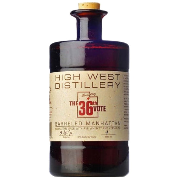High West 36th Vote Barreled Manhattan
