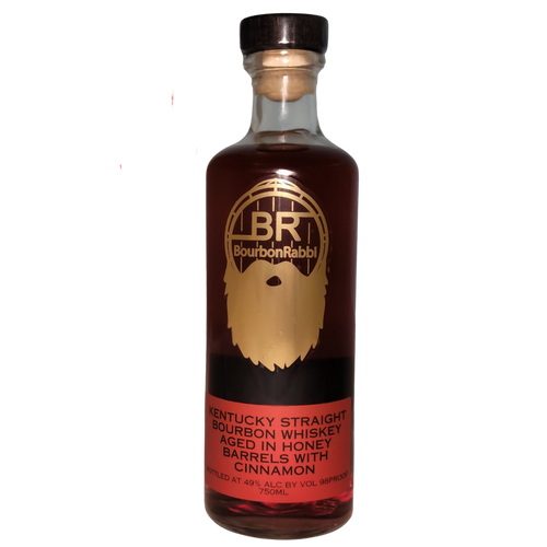 Bourbon Rabbi Honey Bourbon Whiskey aged in honey barrels with cinnamon 750ml bottle