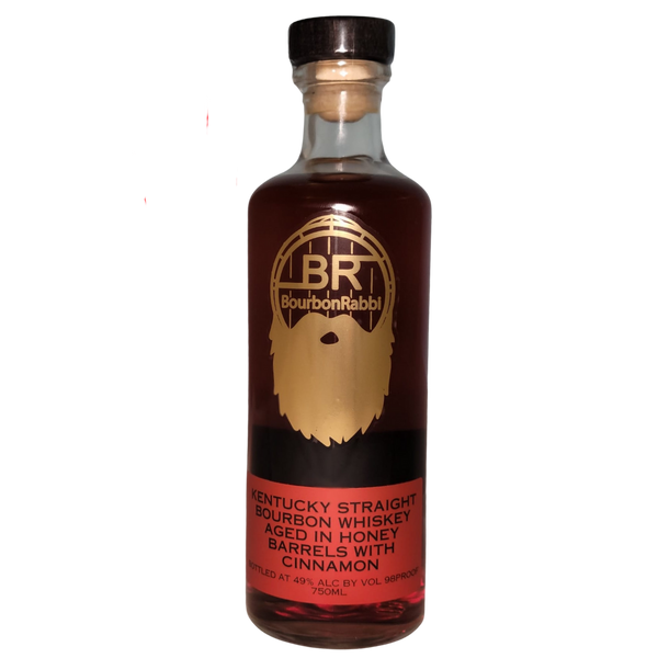 Bourbon Rabbi Honey Bourbon Whiskey aged in honey barrels with cinnamon 750ml bottle