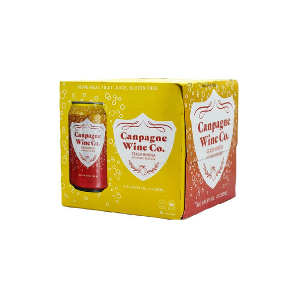 Canpagne Peach Mimosa 4-Pack Cans