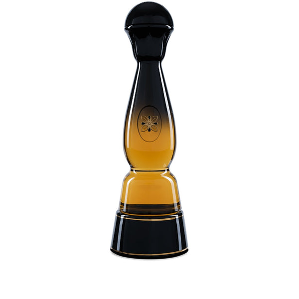 Clase Azul Gold Tequila 750ml black and amber glass decanter with gold detailing