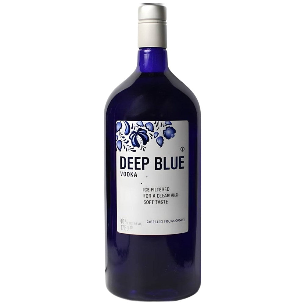 Deep Blue Vodka 1.75L | Ice Filtered Ukrainian Grain Vodka, OU