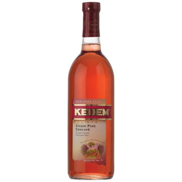 Kedem Cream Pink Concord kosher wine 750ml bottle