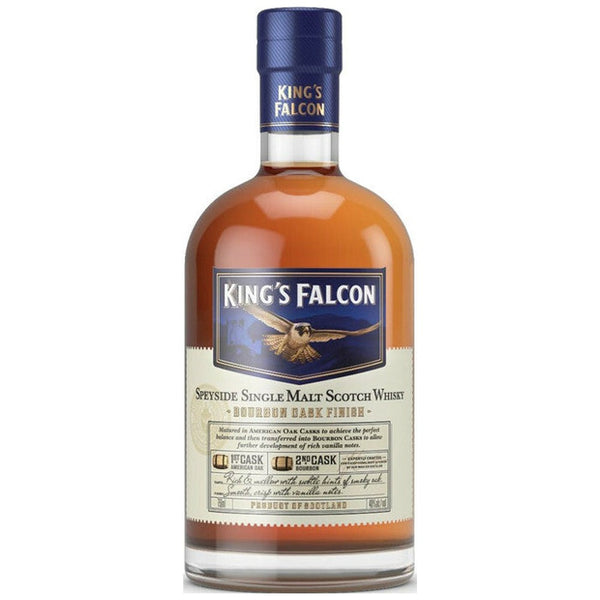 King's Falcon Bourbon Cask Finish Speyside Single Malt Scotch Whisky 750ml bottle