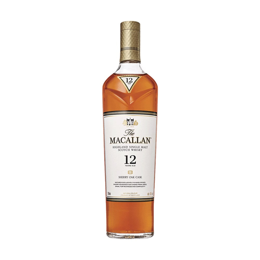 Macallan Highland Single Malt Scotch Whiskey 12 Year Sherry Oak Cask (750ml)