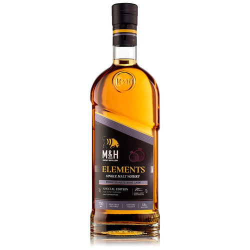 M&H Elements Single Malt Pomegranate Wine Cask Whisky 750ml