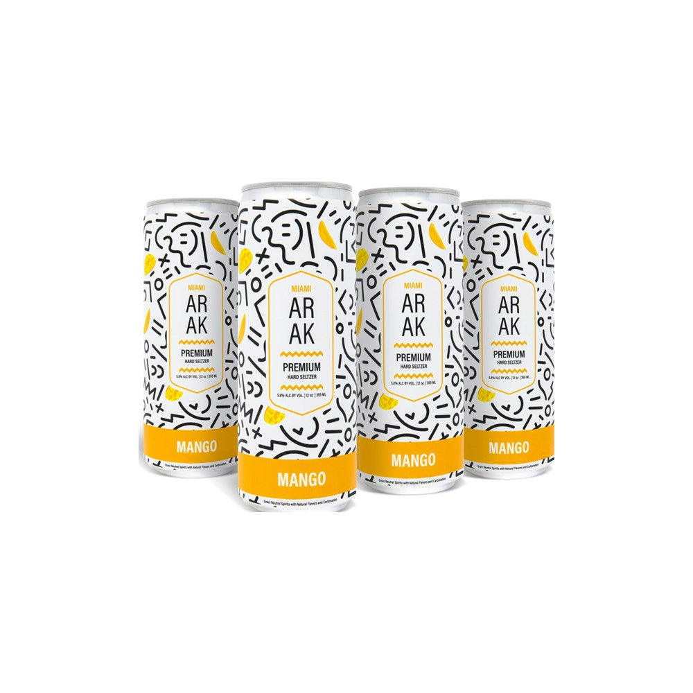 Miami Mango Arak Hard Seltzer (4-Pack Cans)