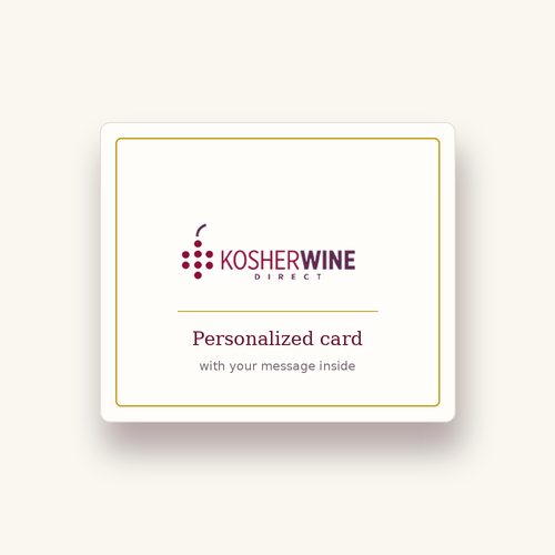 Personalized card with your message inside