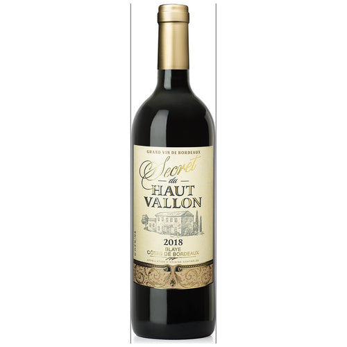 Secret du Haut Vallon Blaye Cotes de Bordeaux 750ml bottle