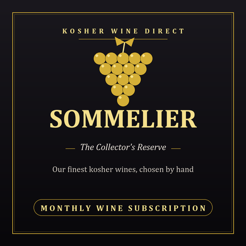 Sommelier Wine Club, 6 bottles of premium kosher wine, quarterly subscription