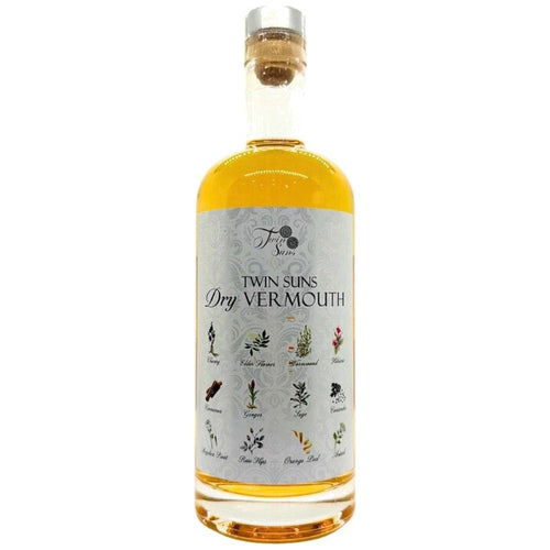 Twin Suns Dry Vermouth 750ml bottle