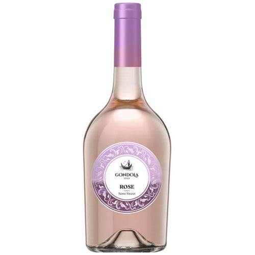 Gondola Rose semi-sweet Italian rose wine bottle