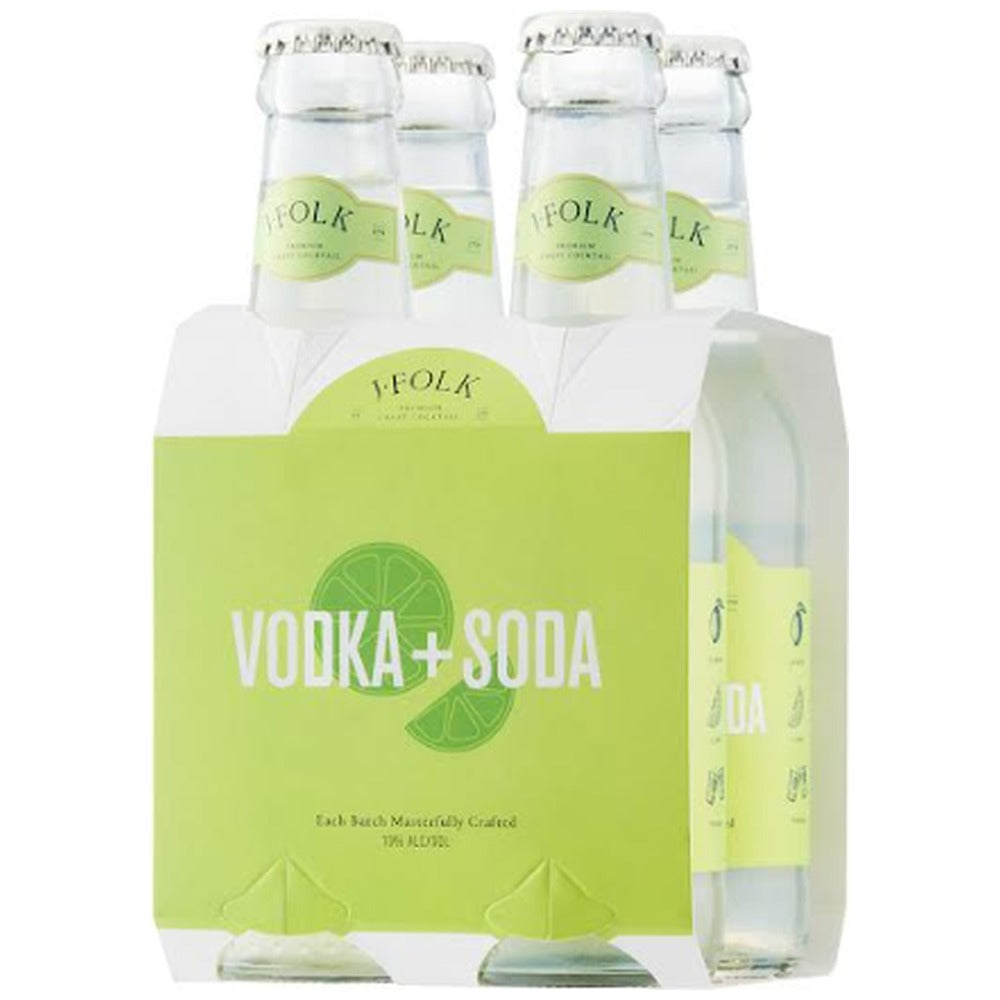 J. Folk Vodka Soda 4-Pack 250ml