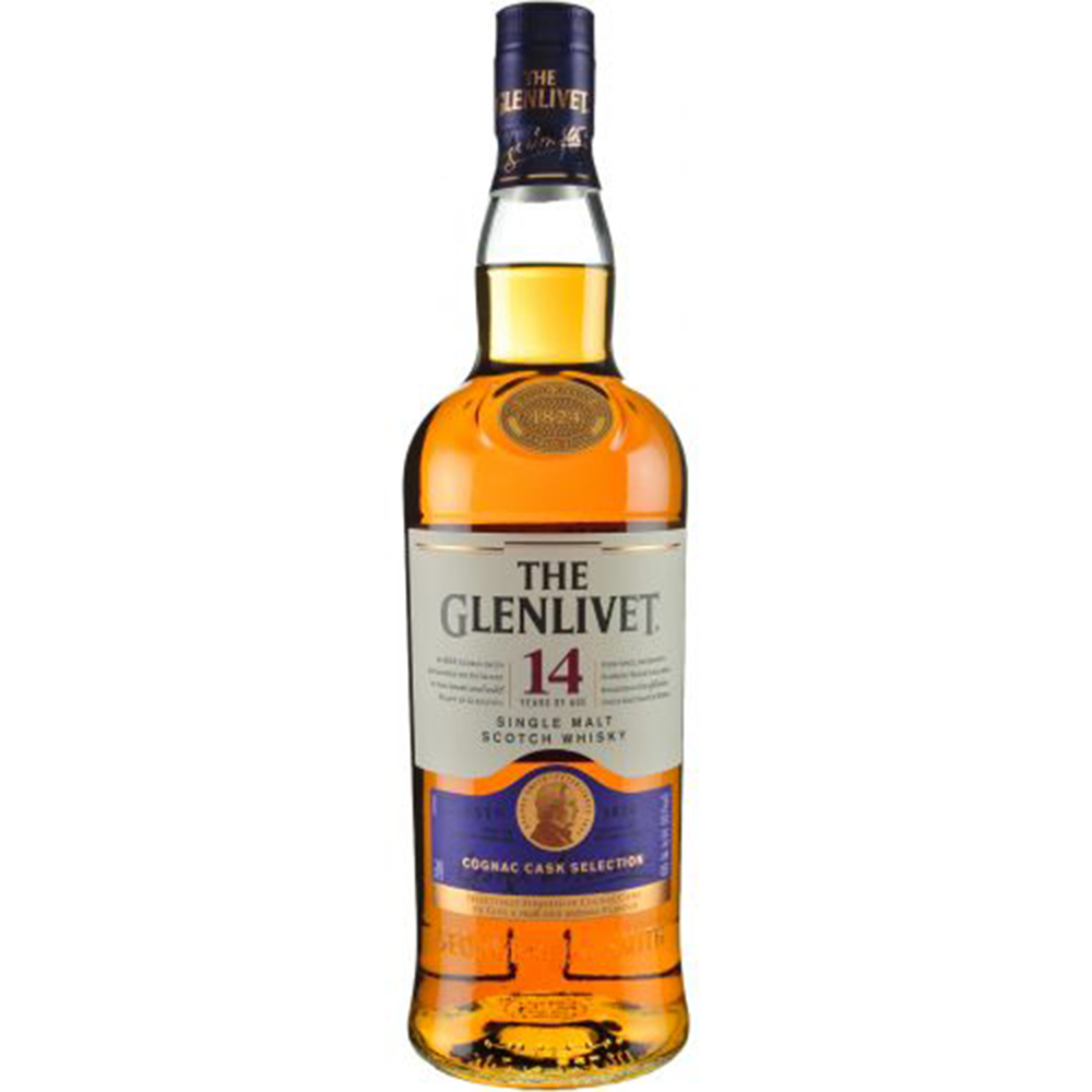 Glenlivet 14 Years Single Malt Scotch Whisky (750ml)