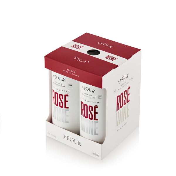 J. Folk Rose in a Can 4 pack kosher rose wine