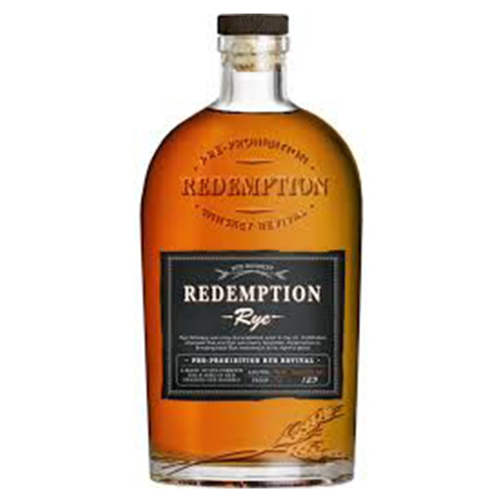 Redemption Straight Rye Whiskey 750ml Bottle