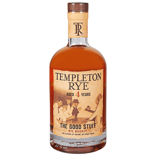 Templeton Rye Whiskey Aged 4 Years (750ml Bottle)