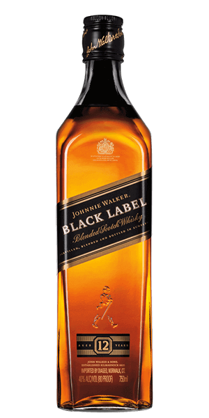 Johnnie Walker Black Label Blended Scotch Whiskey 12 Year (750ml Bottle)