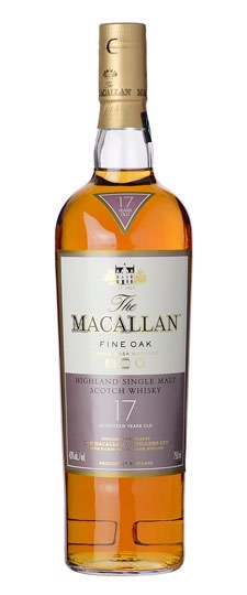 Macallan Highland Single Malt Scotch Whiskey 17 Year (750ml)