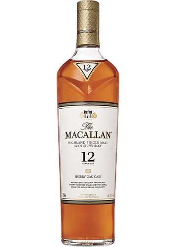 Macallan Highland Single Malt Scotch Whiskey 12 Year Sherry Oak Cask (750ml)